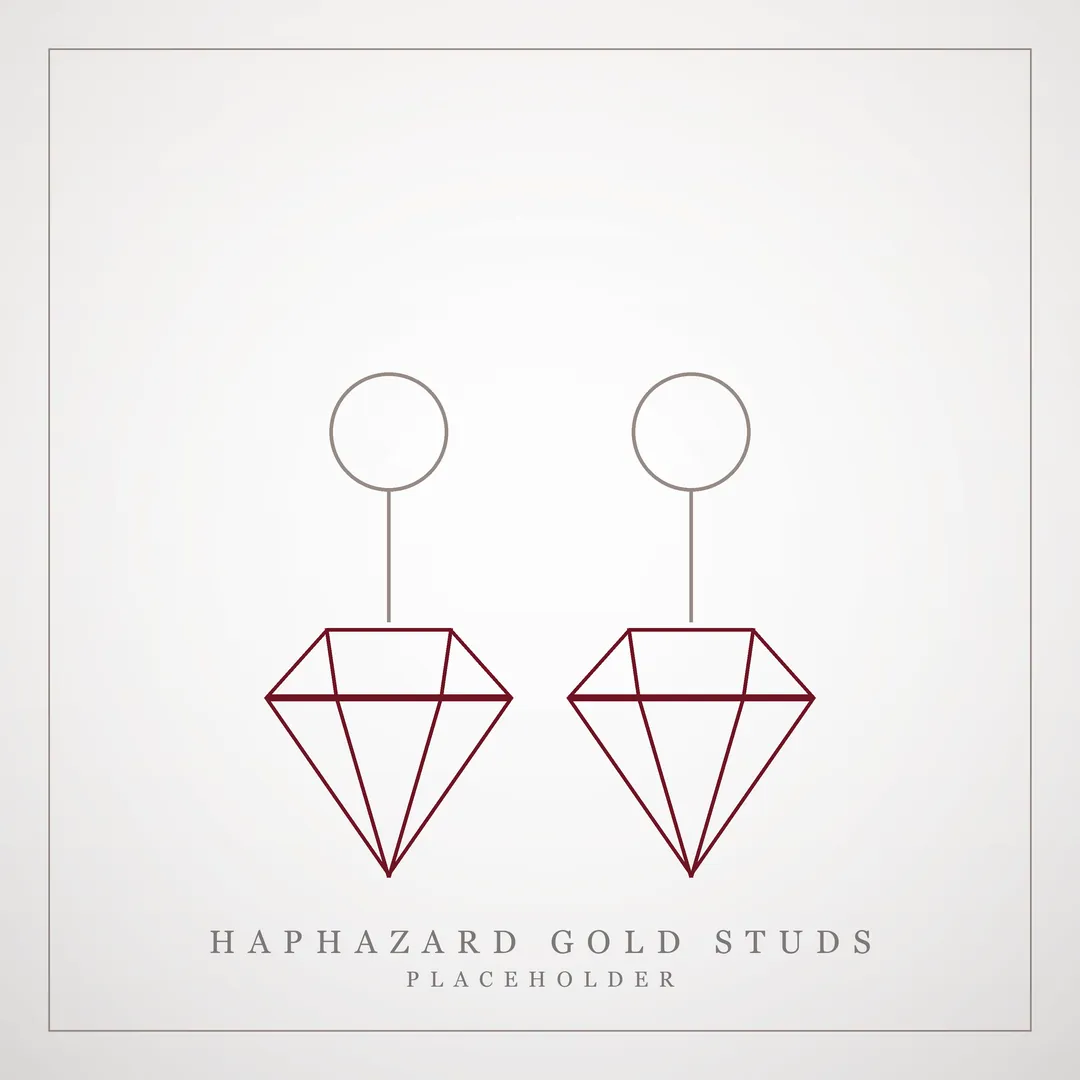 Haphazard Gold Studs